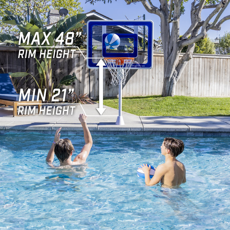 Gosports DeckMounted Splash Hoop ELITE Adjustable Height Inground Pool